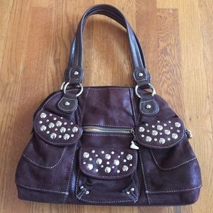 Kathy Van Zeeland Suede Purse