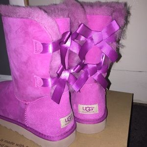 Pink Bailey Ugg Boots