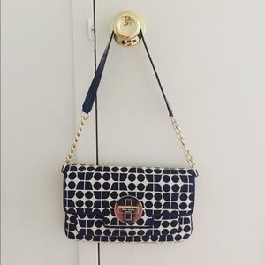 Kate Spade Black and Off-White Shoulder Bag