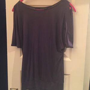 Deep purple silk shirt