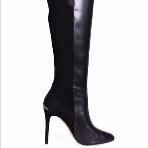 Michael Kors Black Leather Clara Boot