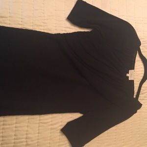 Black deletta top from anthropologie