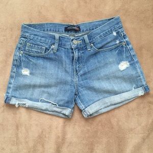 Levi's Distressed Denim Shorts.