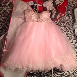 Light pink homecoming dress