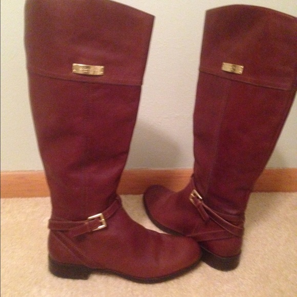 Coach chestnut brown riding boots