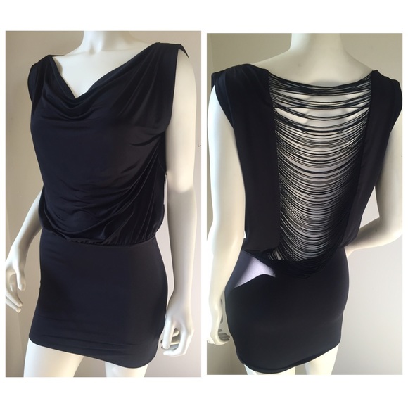 Forever 21 Dresses & Skirts - Forever 21 stretchy fringe back mini dress M