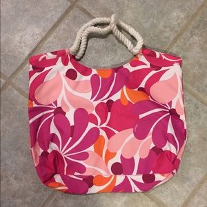 Floral Beach Tote