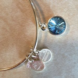 Alex & Ani 'Aquamarine' Birthstone Bracelet