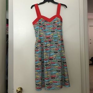 Music (retro) midi dress!
