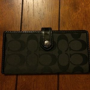 Authentic Coach checkbook cover