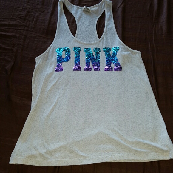 Victorias Secret Pink Ombre sequin shirt