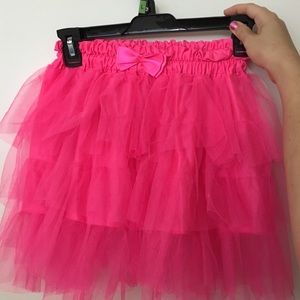 Tiered hot pink tutu