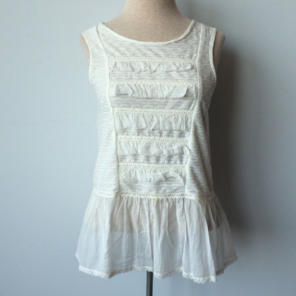 Free People Tops - Free People peplum ruffle tank