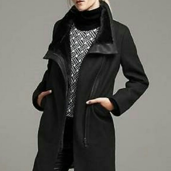Banana Republic Funnel Neck Coat