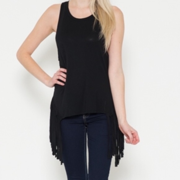 💥SALE💥"Water Fall" Fringe Tank - Picture 4 of 4