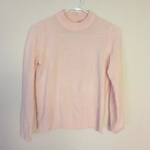 Baby Pink Zip Back Sweater