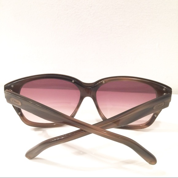 Chloe Gray Tortoise cat eyes sunglasses main image 2