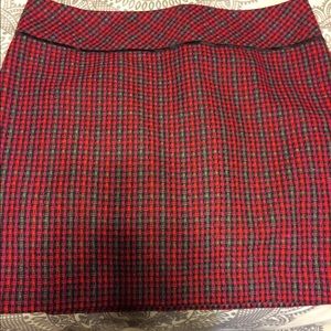 Wool mini skirt