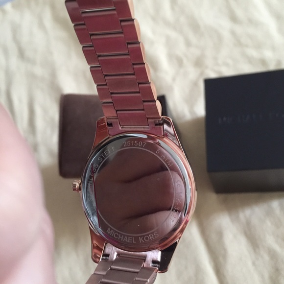 NWT MICHAEL KORS Blake Rose Gold-Tone Watch MK3227 - Picture 3 of 4