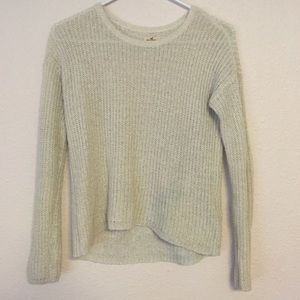 Cream and Gold Hollister Fisherman Sweater