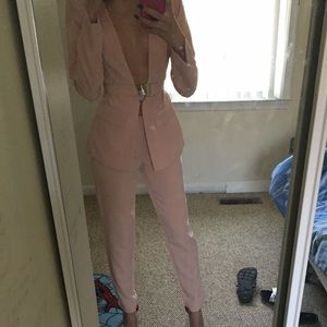 Ladies deep V suit