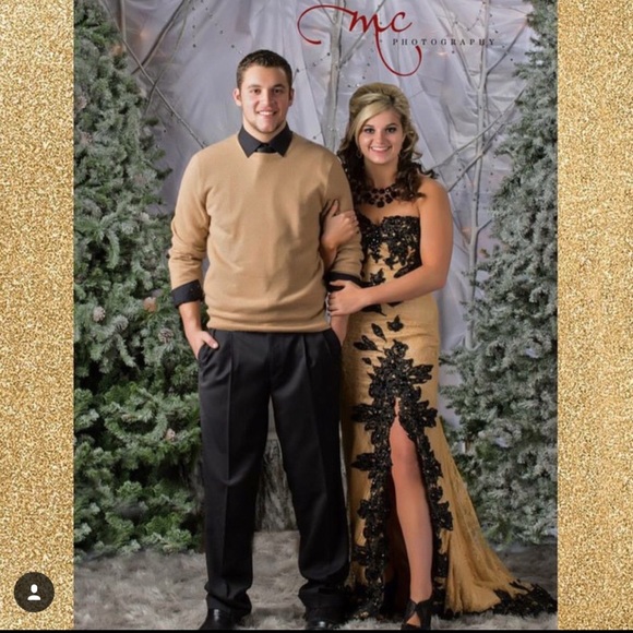 Black/ Gold Prom dress