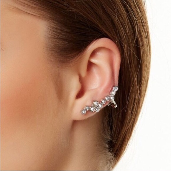 Crystal Stud & Clusters Ear Cuff