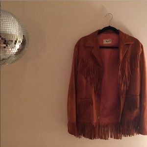 Vintage western fringe jacket