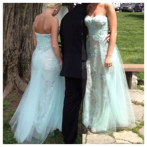 JOVANI mint green prom dress