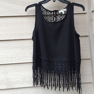 Fringed Crop/Tank Top