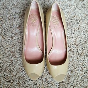 Vince Camuto peep-toe pumps, like new