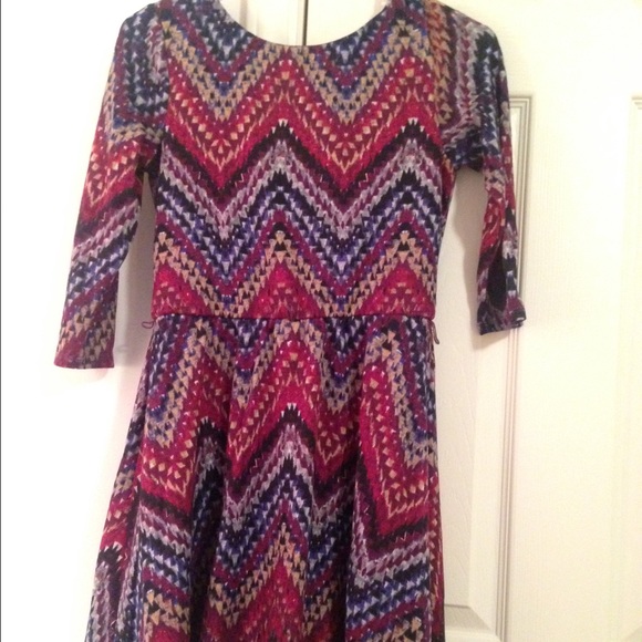 Multicolor chevron dress - Picture 3 of 4