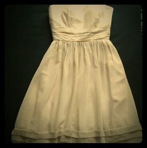 New Champagne strapless dress