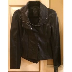Dawn Levy Women's Black Leather Motorcycle Jacket