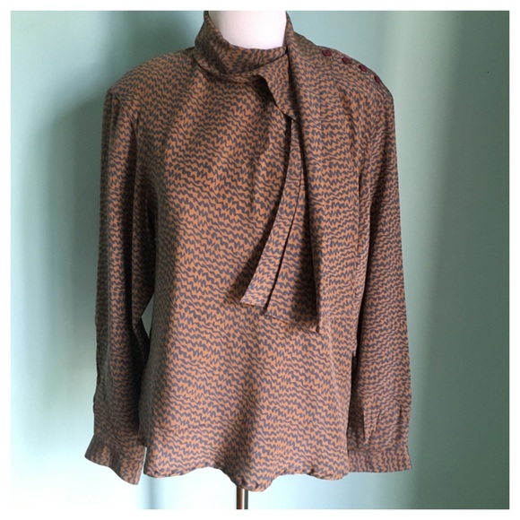 Vintage SILK mod neck tie top size Medium - Picture 3 of 4