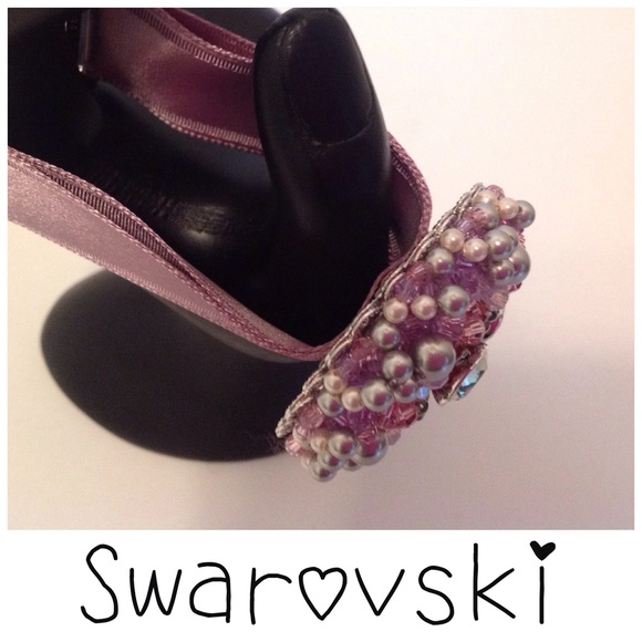 Swarovski Silk Ribbon Crystal Bracelet - Picture 5 of 11