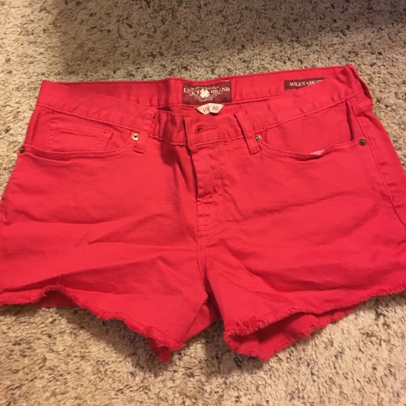 Lucky brand red shorts
