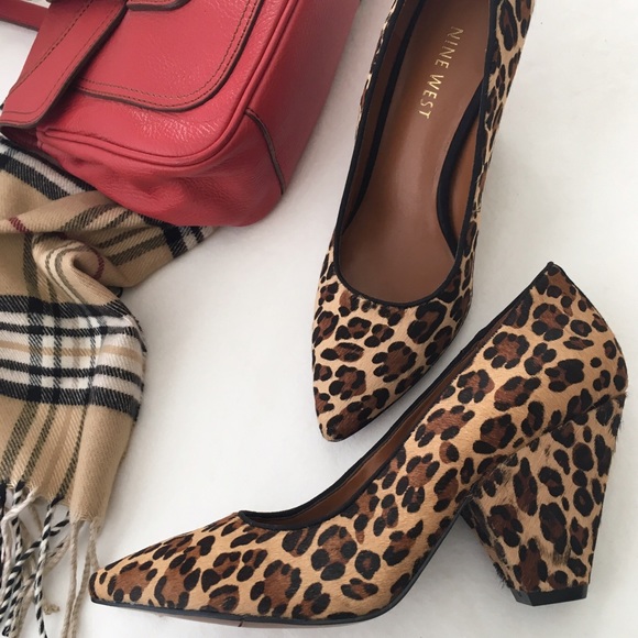Nine West Shoes - Nine West animal print hair calf pumps