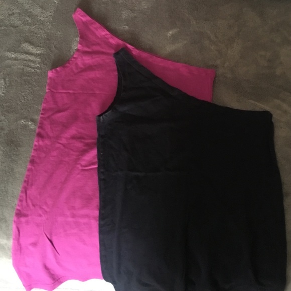VS (moda international) one shoulder tank tops set