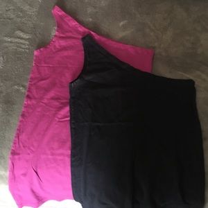VS (moda international) one shoulder tank tops set