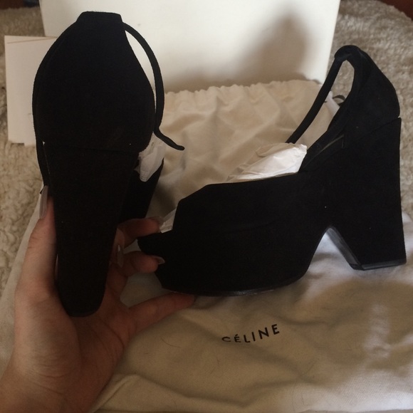 Celine platform suede heels - Picture 4 of 4