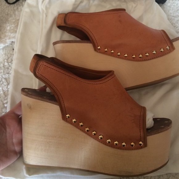 Celine platform wooden wedges - Picture 4 of 4