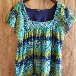 Apt. 9 floral side tied top