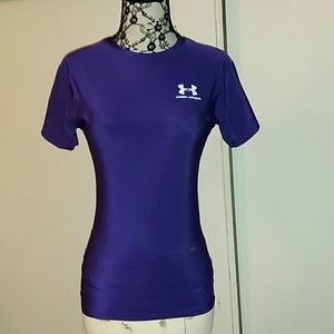 Under Armour Women's Purple Compression Top M