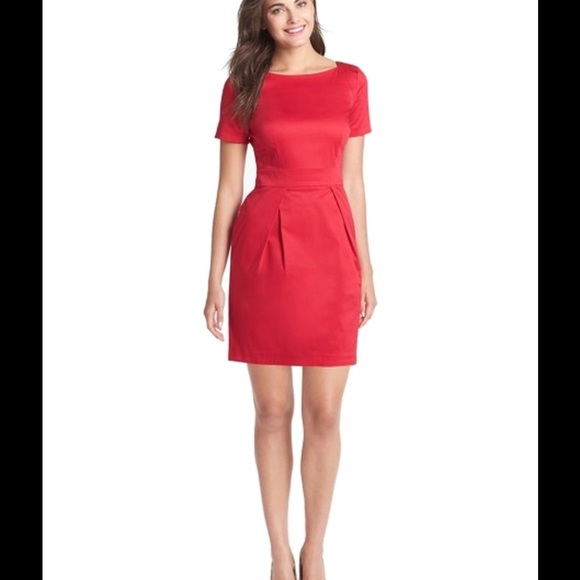 Stretch Cotton Sheath Dress