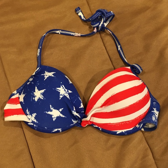 Red, white, and blue bikini