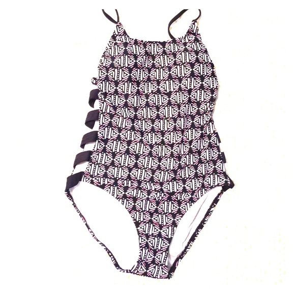 Multi colored bathing suit