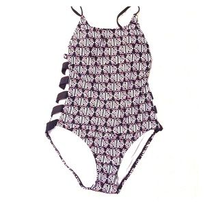 Multi colored bathing suit