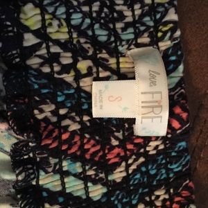 Love Fire lounge pants size small