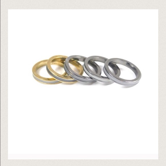 SunaharA Grey shades midi ring gunmetal - Picture 3 of 5